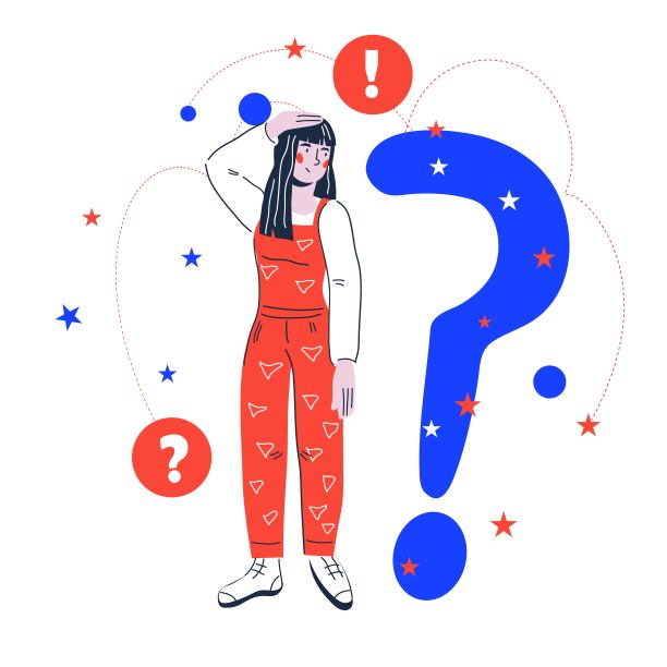 困惑的女人有疑问。在疑惑中思考的女人，寻找答案，向量。图片下载