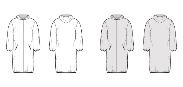 连帽夹克羽绒服外套技术时尚图片下载