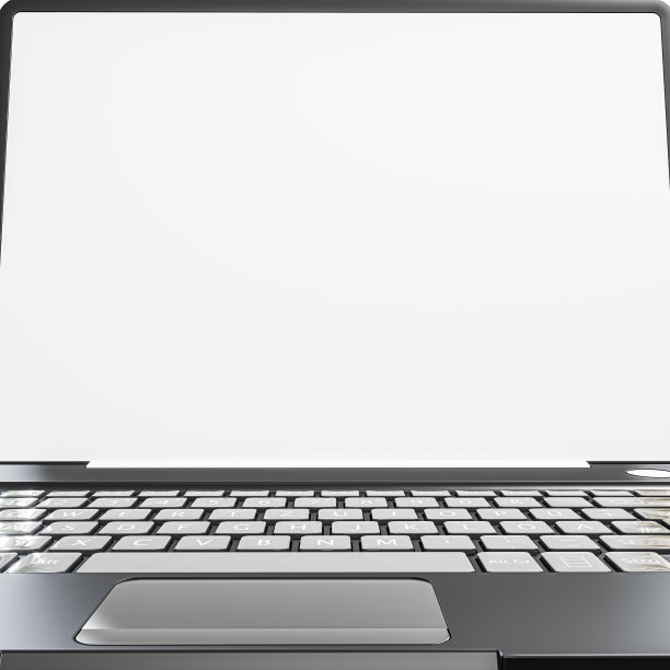 笔记本电脑被隔离在白色背景上图片下载