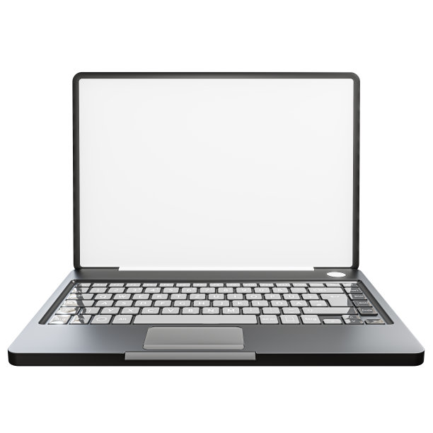 笔记本电脑被隔离在白色背景上图片下载