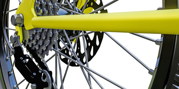 自行车孤立在白色背景图片下载