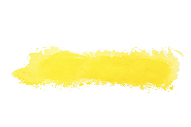 抽象的复制空间或承印物的文字从黄色油漆在白色的背景上，隔离图片下载