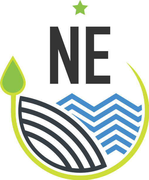 首字母ne自然创意设计模板图片下载