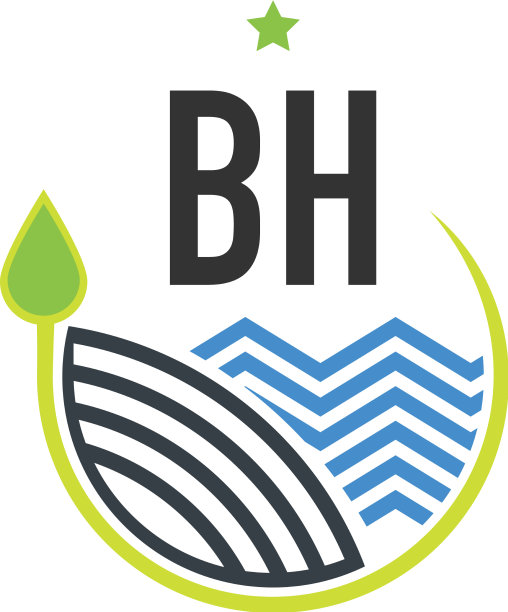 首字母bh自然创意设计模板图片下载