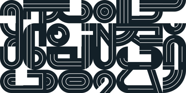 无缝的几何图案向量，抽象的背景设计与黑色和白色元素从字母排版。图片下载