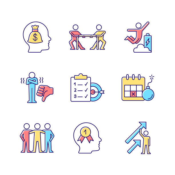 动机刺激RGB颜色图标设置图片下载