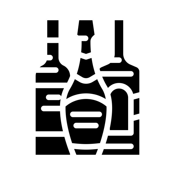 酒精饮料部门标志符号矢量图图片下载