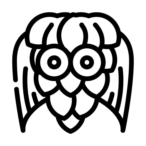 锥玩具线图标矢量插图图片下载