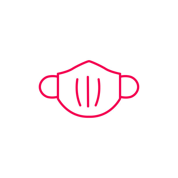 用于装饰和设计的医用口罩矢量图像图片下载