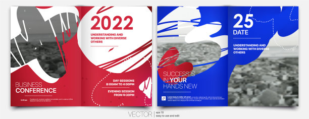 封面模板集与包豪斯风格图形图片下载