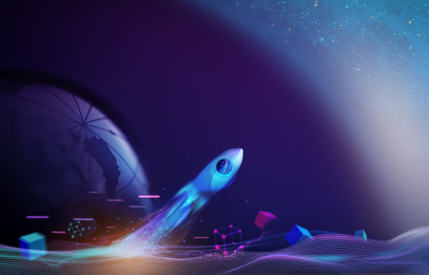 未来主义货币概念照片。区块链和加密货币技术图片下载