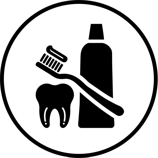 敏感感性牙齿图标黑色图形图片下载