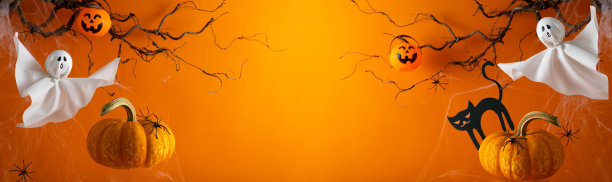 万圣节派对的概念。图片下载