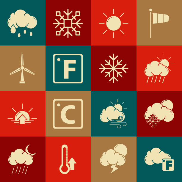 华氏落山，云与雪的太阳图片下载