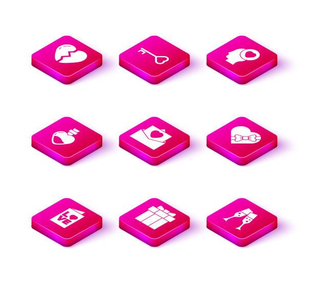 设置情人节派对传单礼盒瓶图片下载