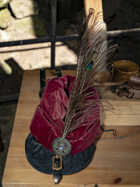 中世纪人的帽子。图片下载