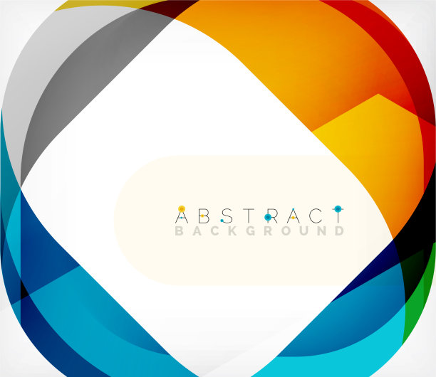 抽象的带有重叠波的正方形形状图片下载