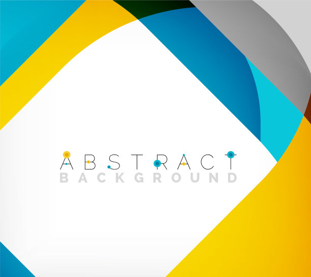 抽象的带有重叠波的正方形形状图片下载