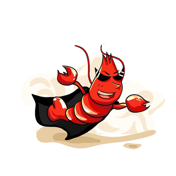 夏至披着斗篷起飞的大侠小龙虾图片下载