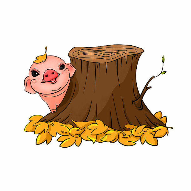 秋天和小猪图片下载