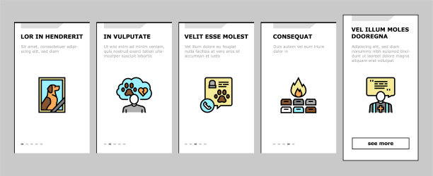 宠物葬礼墓地图标设置图片下载