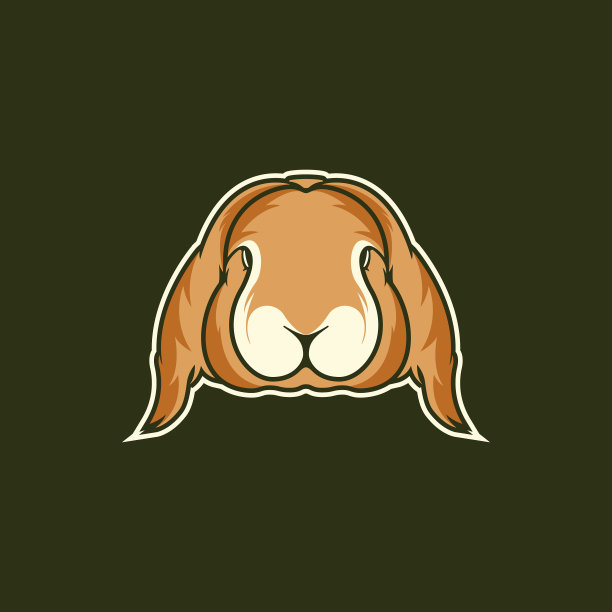 兔头吉祥物易edi图片下载