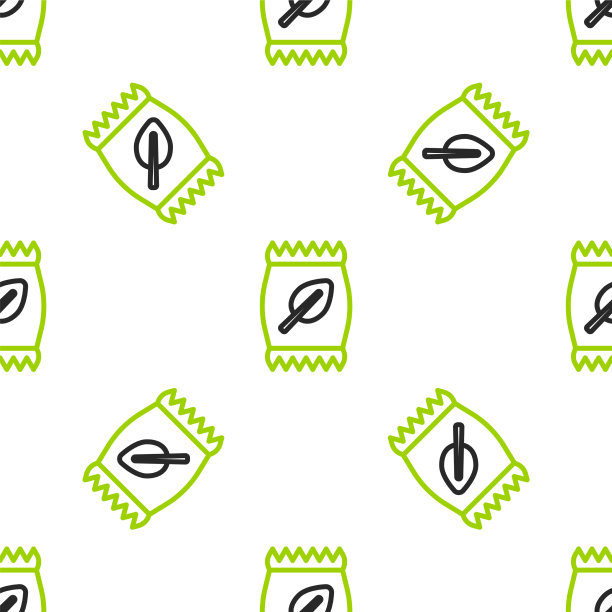 线肥袋图标隔离无缝图案图片下载