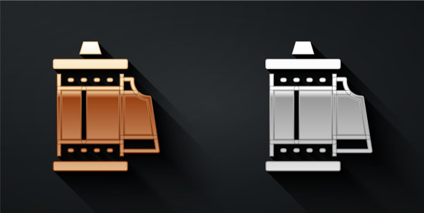 金色和银色的照相机老式胶卷卷图片下载