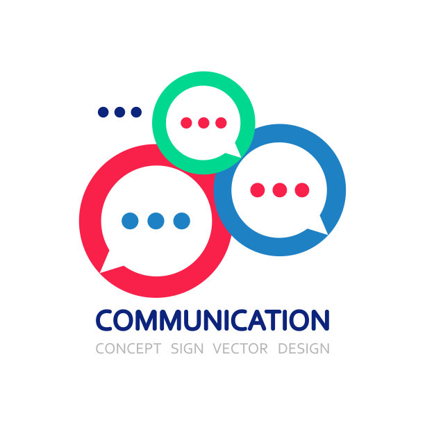 消息。对话是语言泡泡。对话图标，社交媒体符号。经营理念的标志。沟通标志、设计元素。矢量插图。图片下载