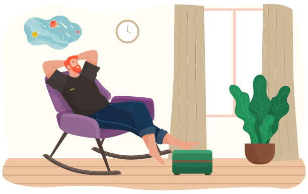 男人躺在公寓的沙发上快乐的年轻人图片下载