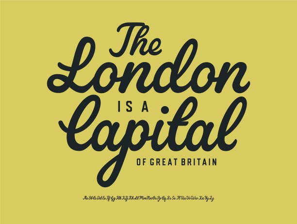 原始单线字体图片下载