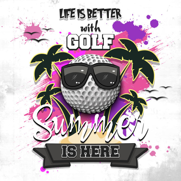 夏天来了，打高尔夫让生活更美好图片下载