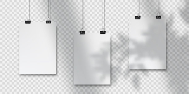 抽象海报设计与挂纸图片下载