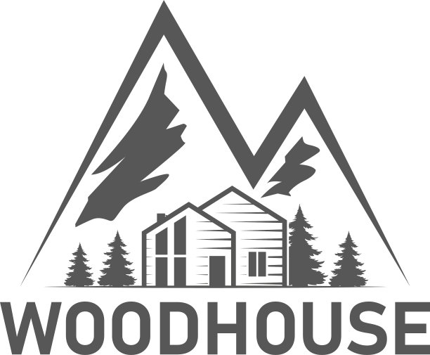 标志木房子和山标志木房子图片下载