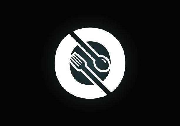 首字母组合字母与叉子勺子图片下载