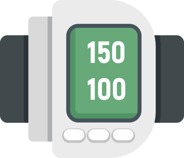 人类数字动脉压图标平隔离图片下载