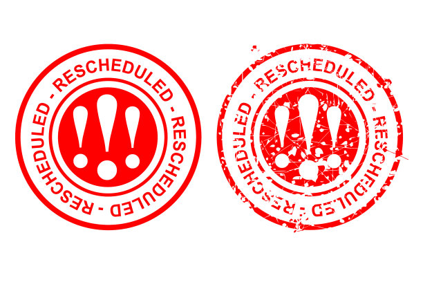 2款圆形锈红色长方形橡皮图章图片下载