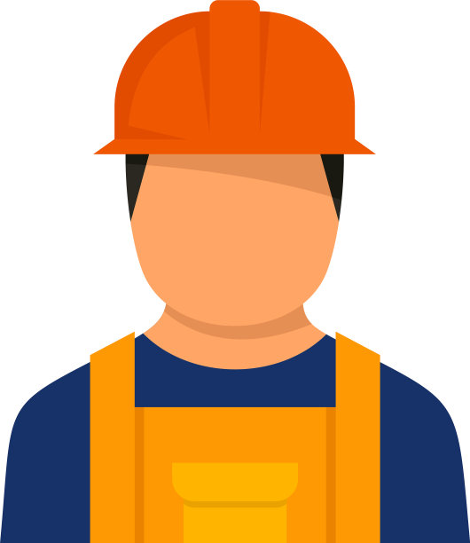 电工男人图标平孤立图片下载