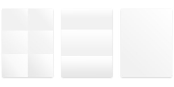 折叠页在现实风格模板图片下载