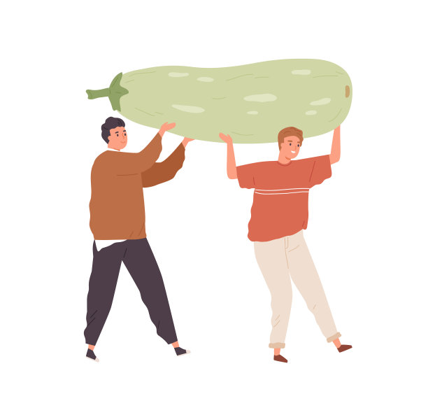 矮小的人手里拿着巨大的有机南瓜素食者图片下载