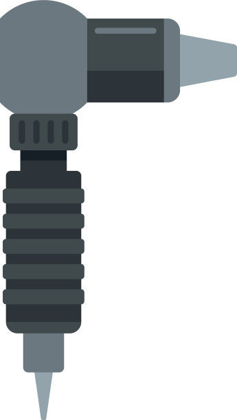 纹身机塑料图标平隔离图片下载