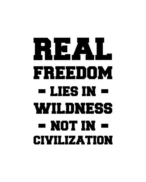 真正的自由在于荒野，而不在于文明图片下载
