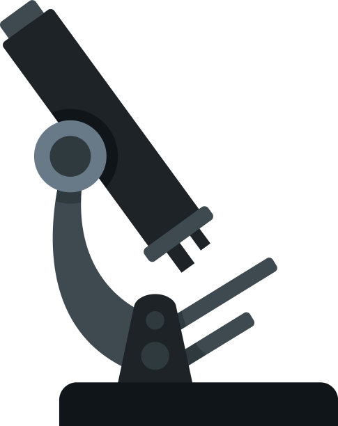 血液显微镜图标平隔离图片下载