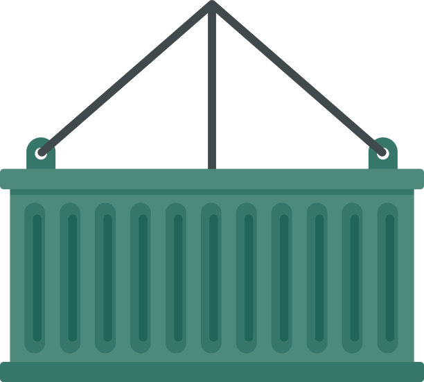 容器盒图标扁平隔离图片下载