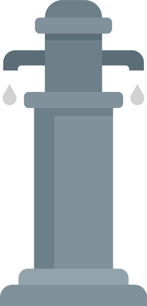 水柱图标平孤立图片下载