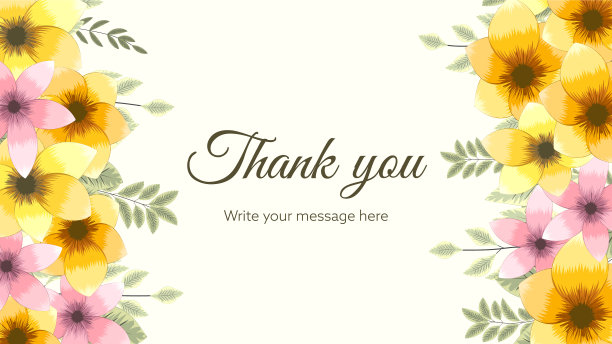 水平花横幅背景装饰图片下载