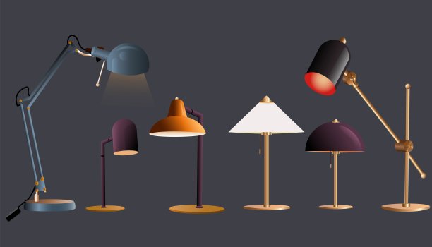 插图现代和豪华的电灯泡图片下载