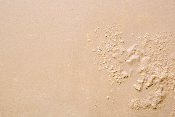 棕色墙壁受潮，油漆剥落图片下载