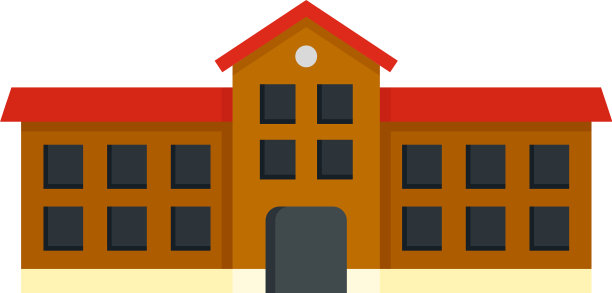 学生大学图标扁平孤立图片下载