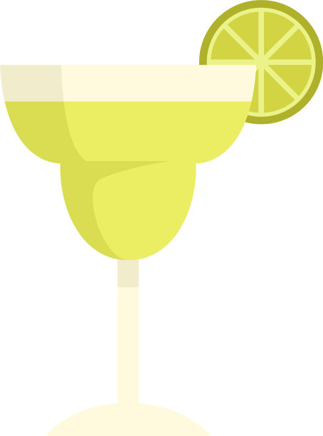 龙舌兰鸡尾酒图标扁平孤立图片下载